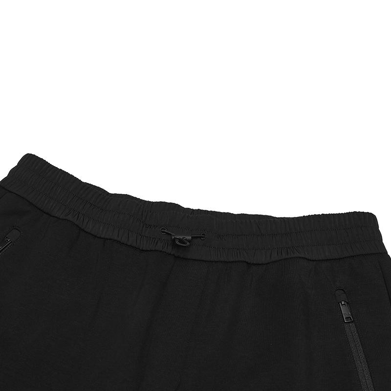 FILA Milano Series Versatile Comfortable Tapered Knit Casual Pants Men bottoms Black F11M515604FBK