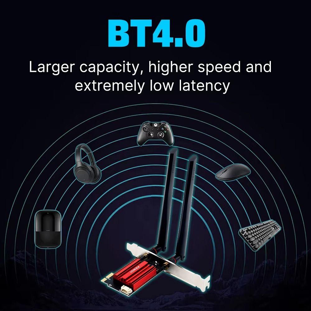 AC1200 PCIE WiFi Adapter WiFi 5 USB Wifi Adapter Wireless Network Card  for Computer/Phone/Tablet