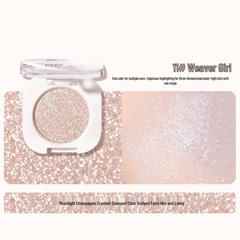 

novo5988 Живые тени для век с шиммером и перламутровый хайлайтер