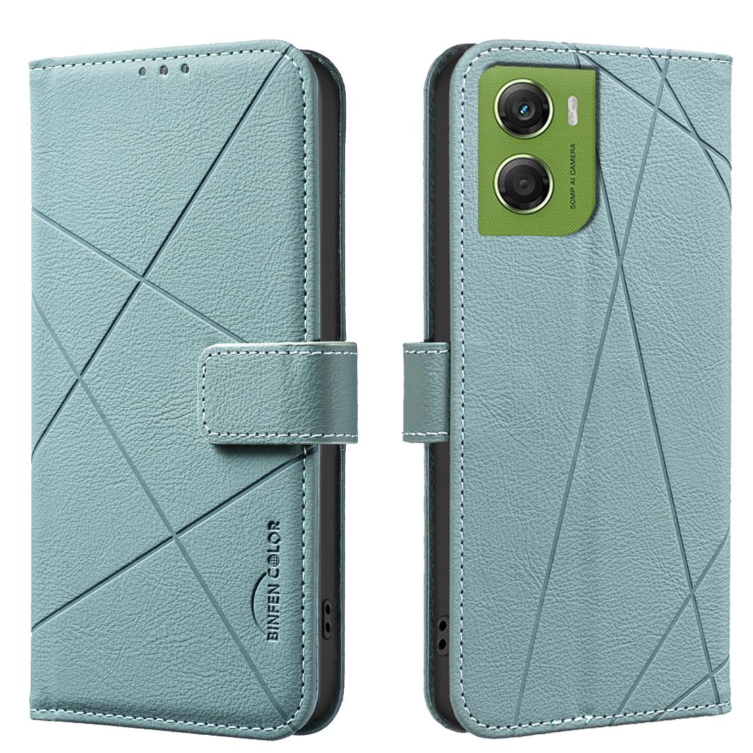 

Роскошный магнитный кожаный чехол-книжка для телефона для Motorola G06 G56 G86 G75 G05 G55 G35 G24 G34 G73 Противоударная крышка с подставкой Motorola Moto G53 зелёный