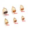 30-100pcs/lot CCB Tassel Beads Caps KC Gold Leather Rope End Tip Caps Beads For DIY Charms Bracelet Necklace Jewelry Accessories