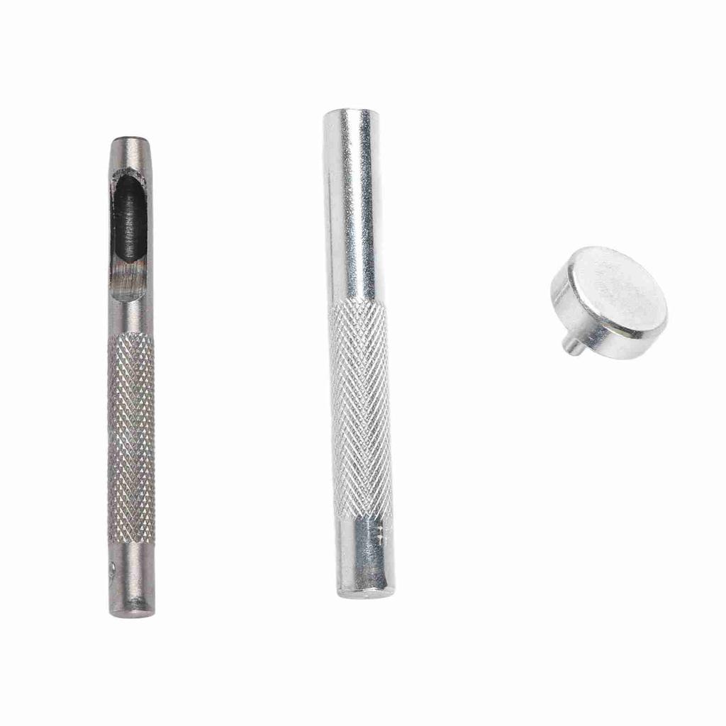 100 Sets Grommet Kit with Eyelets Washers 0.236 Inch 3PCS Installation Tools Silver Metal Grommets for Fabric Leather