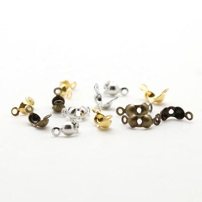 7MM Double-Sided Buckle, Double-Wrapped Buckle Connector for DIY Bracelet Tassel Jewelry Accessories