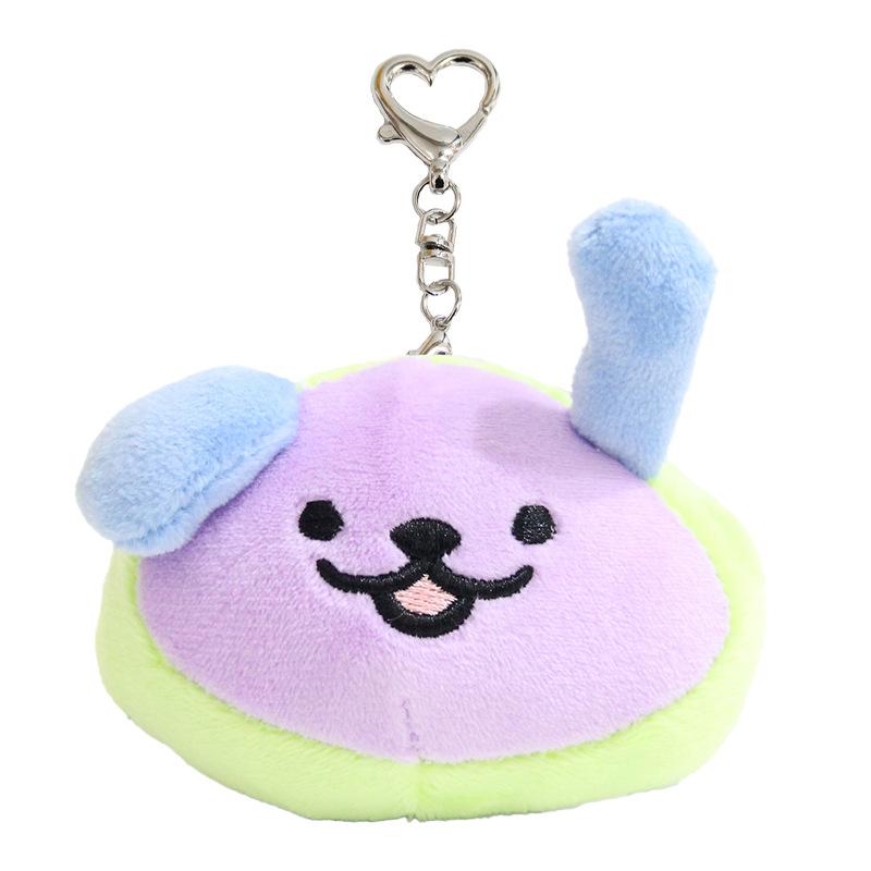 Cute Mini Plush Doll Keychain Star Sports Meeting Cartoon Pendant Bag Charm Accessory Awo Shen Duoduo