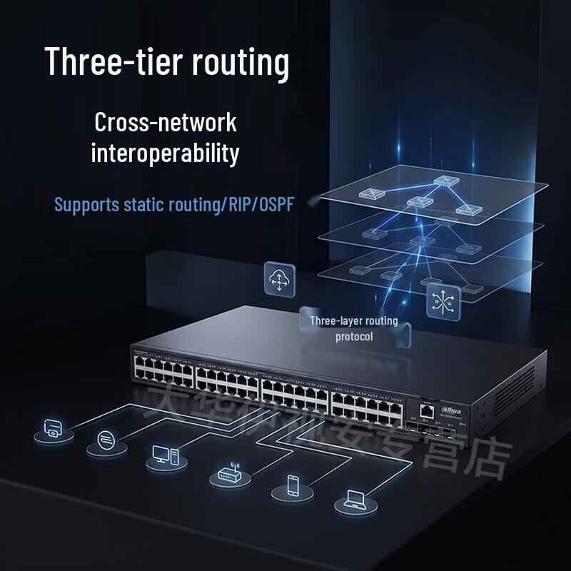 Dahua Enterprise 10-Gigabit Uplink Managed Gigabit Switch CN Plug (adapter Included)