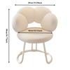 Modern Dressing Stool Makeup Chair Reading Chair Velvet Backrest Chair Bedroom Leisure Chair Armchair Lounge Chair