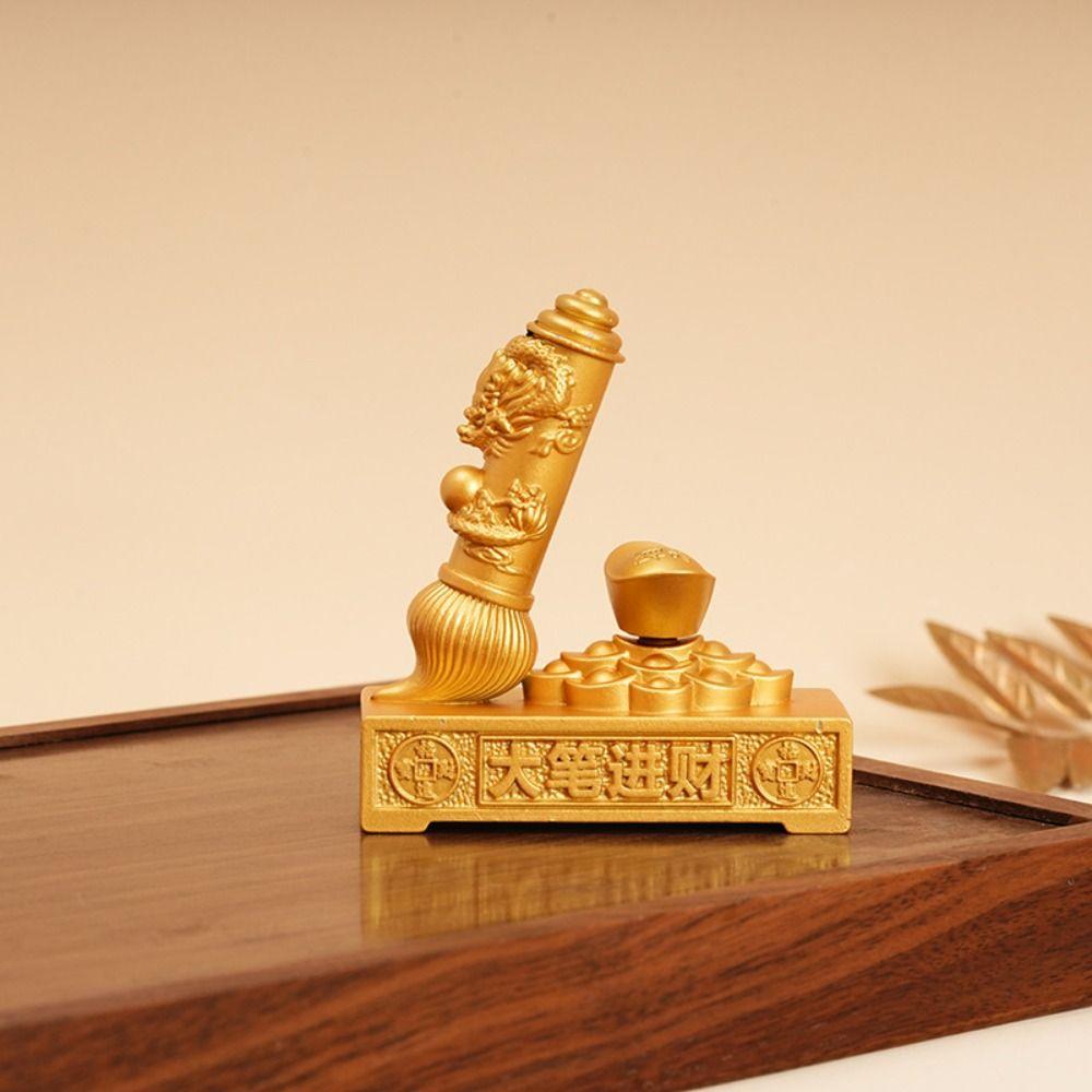 Yuanbao Element Välstånd Skrivbordsdekoration Zink Zinklegeringsmaterial Yuanbao Drakhantverk Hemdekoration