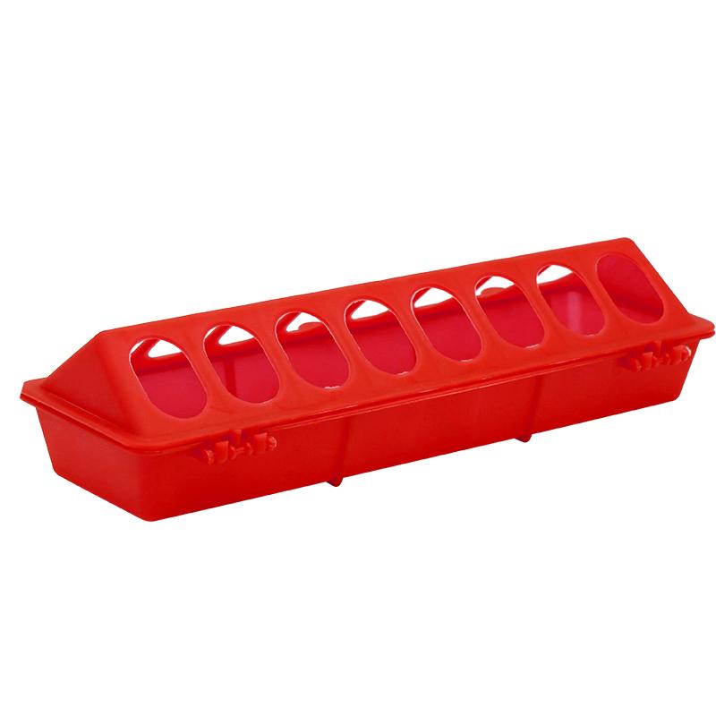 16 Hole Plastic Flip-Top Poultry Bird Feeder Ground Chicken Bird Feeder Trough Pheasant feeding bucket Quality Chick