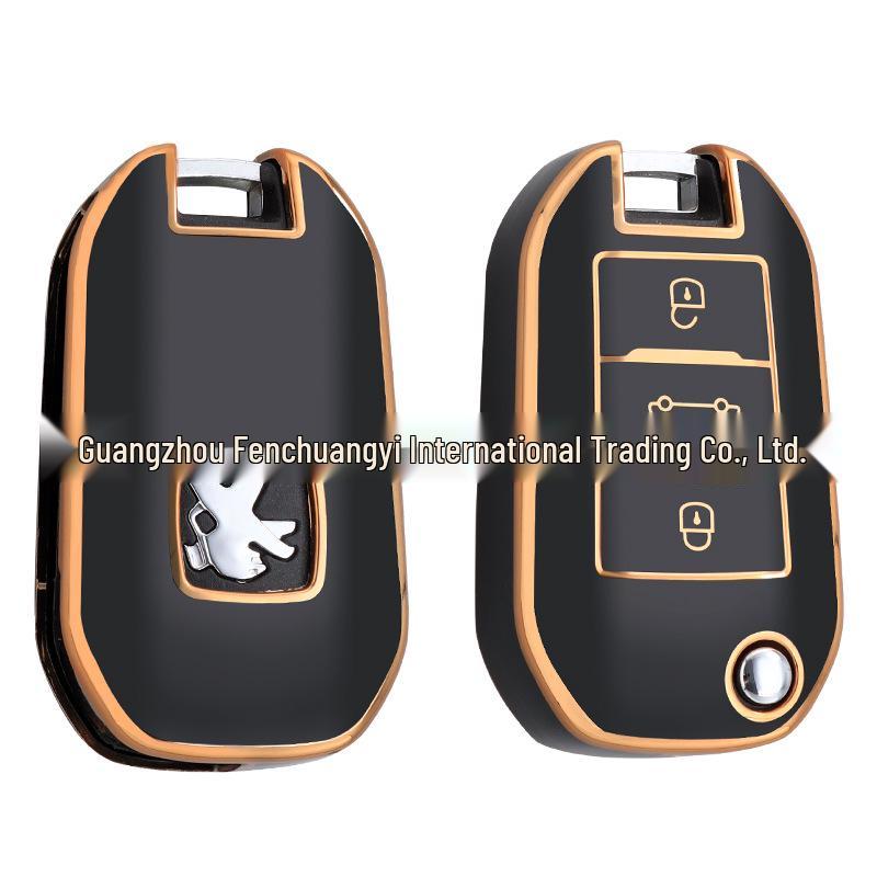 

Car Key Cover for Dongfeng Peugeot 4008, 308, 508L, Citroen C4, C5, Sega, Elysée, C6 Grandma Gray [Single Cover]
