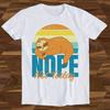 Sloth Nope Not Today Funny Lazy Best Seller Gamer T Shirt Vintage Cool Cartoon Anime Top T1431 Vintage Soft