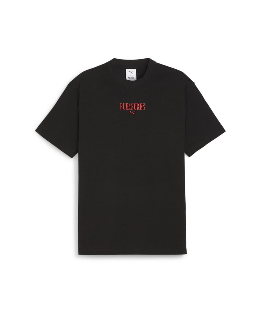 Puma X Pleasures Graphic Short Sleeve T-Shirt - Black / 624096-01
