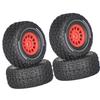 Remote Control Model Rubber Car Supplies Beadlock Wheel Mud Terrain Tires Set Wheel Tires Detachable Fine Car Parts