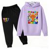 Haine Copii Sprunki Hanorac+pantaloni Vârsta 2-12 Băiat Fată Figurine Anime Incredibox Bluză Primăvară Toamnă Pulover pentru Copii Seturi