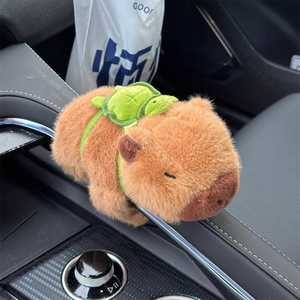 Kreativní roztomilý kapybara Clap Circle Zvířecí náramek Kreslený plácací náramky Dekorace do auta Plyšová hračka Náramek pro panenku Capybara