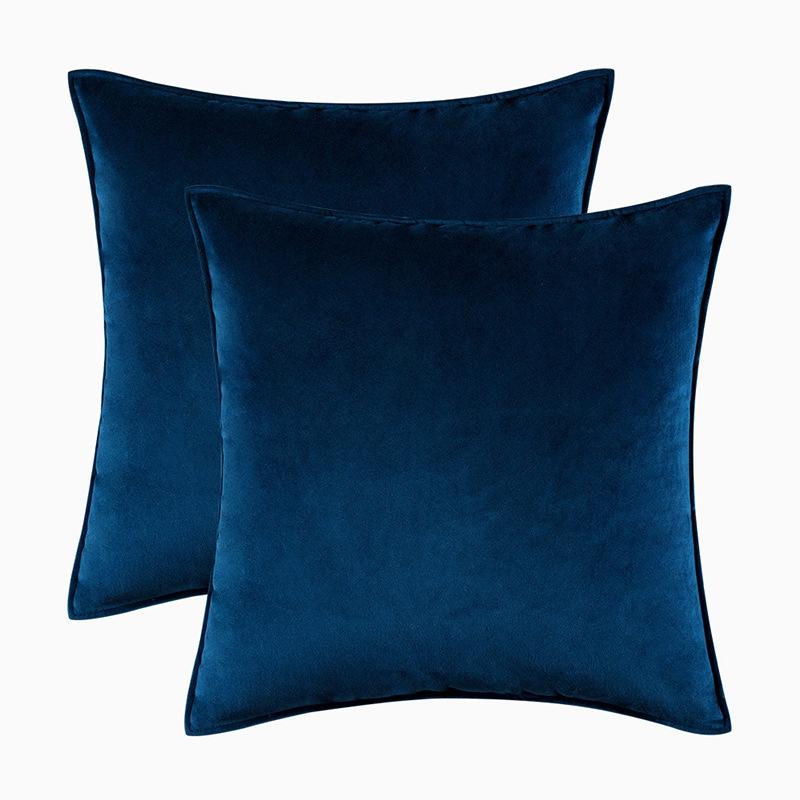 2pcs Luxurious Italy Velvet Pillowslip Throw Pillow Covers High Grade Solid Color Gift Cushion Case For Living Room Sofa Bed