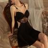 Sexy Lingerie Sexy French Bra Lace Steel Ring Suspender Nightdress Pure Desire Backless Suspender Skirt