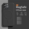 Liquid Silicone Case For iPhone 16 15 14 13 12 11 Pro Max Plus Phone Magnetic Wireless Charger For Magsafe Shockproof Back Cover
