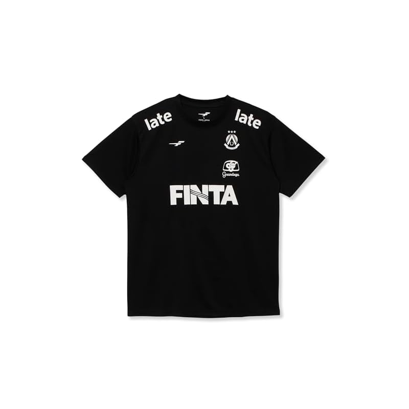 [Finta] Men's Soccer Short-Sleeve Practice Shirt FT4441 (0500) Black M