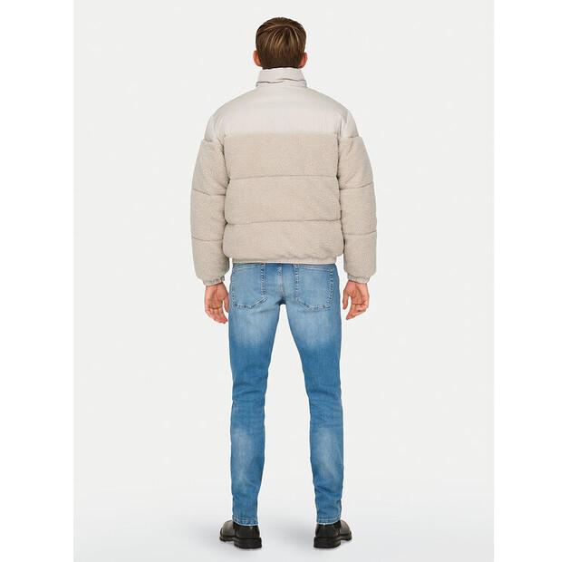 Péřová bunda Only & Sons 22030456 béžová Regular Fit