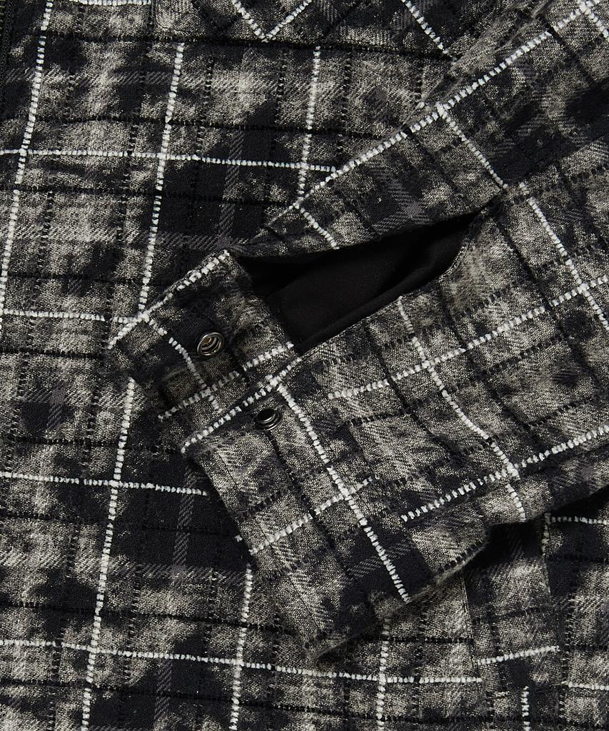 WKNDRS Checkered Zipup Shirt (Black)