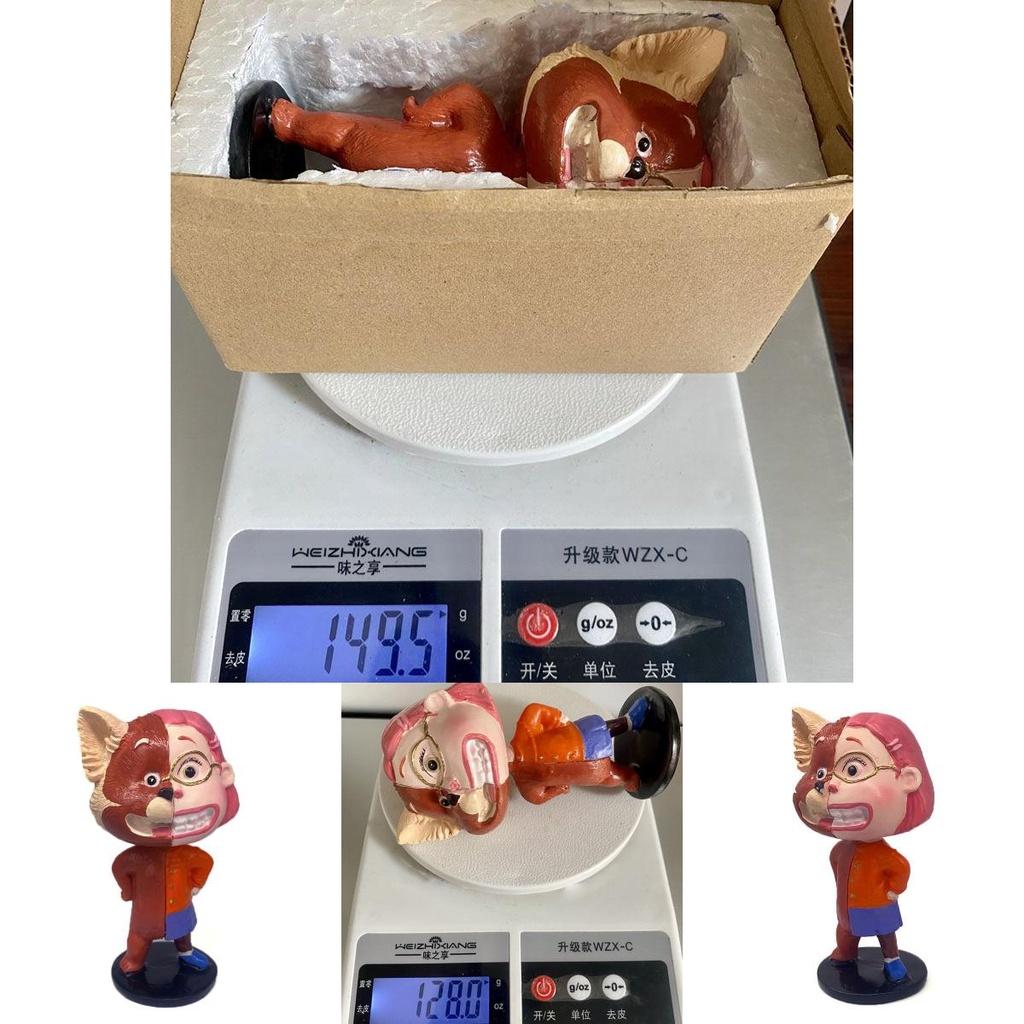 Turning Red Bobblehead Doll Toy For Dashboard Decoration High Quality Resin Material