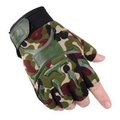 Forças Especiais Proteção de Combate Fã do Exército Treinamento Pequeno Selo Esportes ao Ar Livre Fitness Ciclismo Luvas Táticas Masculinas Meio Dedo