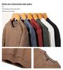 Men's Solid Color Pullover Sweater - Long Sleeve, Casual Round Neck T-Shirt