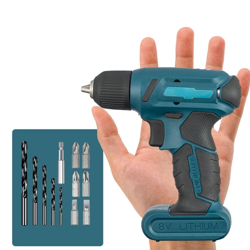 Cordless Driver Drill Brushless Electric Impact Screwdriver Rechargeable Power Tool Variable Speed for Home