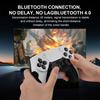 Wireless Controller BT Gamepad Double Vibration No Latency with Touchpad Microphone Earphone Port for PS4 PS3 PC