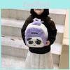Adorable Plush Cartoon Panda Mini Backpack For Kids With Breathable Design And Fun Colors