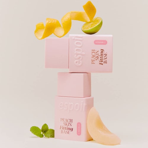 espoir Peach Skin Fitting Base All New SPF50+ PA++++, 30ml Tone Up Makeup Base Primer Pore Cover Prevents Sebum Breakdown Korean Cosmetics Espoir Offi