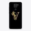 Shell For Xiaomi Redmi Note 11 10 9 8 7 Pro Max 9T 8T 9S Case for Redmi 10 9 8 9C 9A 8A 7A Luxury Golden yellow Crown Letter A-Z