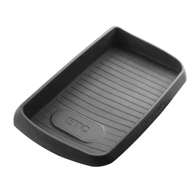 Silicone Dashboard Rear Storage Box Fit For Volkswagen VW ID.3 ID.4 ID.4X ID.6 CROZZ Car Trument Storage Box No Noise