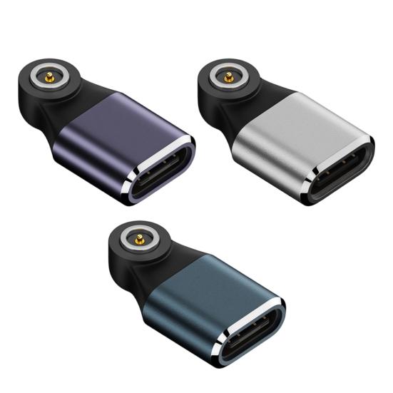 Smart Ring Charger Adapter Aluminum Alloy N52 Magnetic Type-C Female Smart Ring Charging Converter Connector Smart Ring Accessories