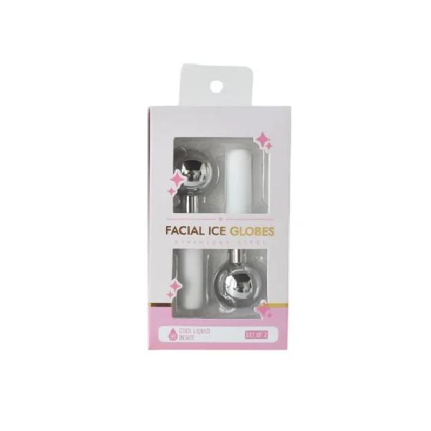 

Мини 2 шт. Ледяные глобусы из нержавеющей стали Крио-палочки для лица Глаз Холодный ролик для лица Охлаждающий глобус от отечности Морщин Темных кругов 2pcs-with-box