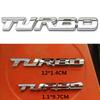TURBO 3D kovová nálepka Emblém karoserie Obtisky Galvanické pokovování slitina zinku Dekorace odznaku zadních dveří automobilu Autopříslušenství