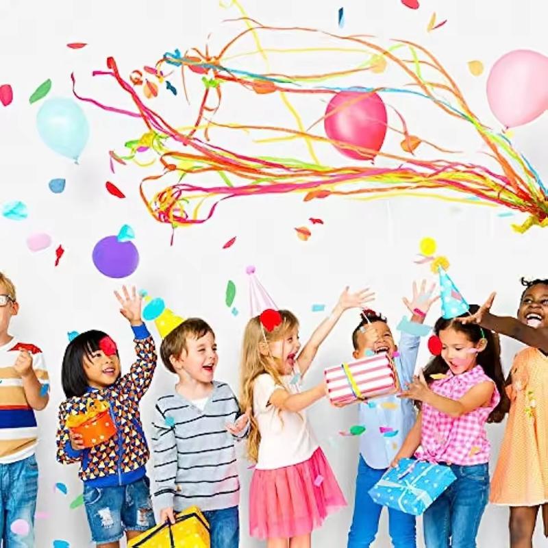 5/10/20Pcs Hand Throw Streamer Poppers Wedding Decoration Favors Supplies Kids Birthday Party Colorful Paper Confetti Guest Gift