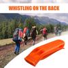 1/10 Stück PP Kunststoff Outdoor Camping Wandern Überleben Rettung Notfall Laute Pfeife Sportspiel Doppelpfeife Dualbandpfeife