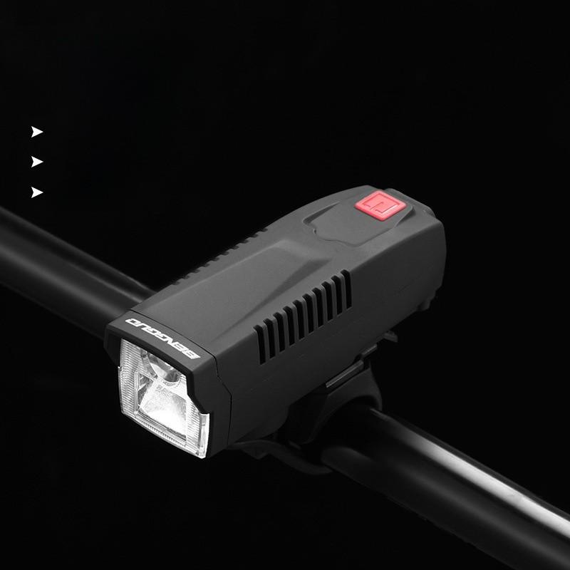

Bicycle Front Light Abs Silica Gel Solar Powered Night Ride Safety Lamp For Mountain And Road Bicycles Basic Model