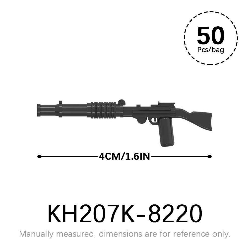 50pcs/lot Military Weapons Set SWAT WW2 Action Figures Parts MOC Bricks Star WW2 Corps Gun Accessories Building Blocks Kids Toys