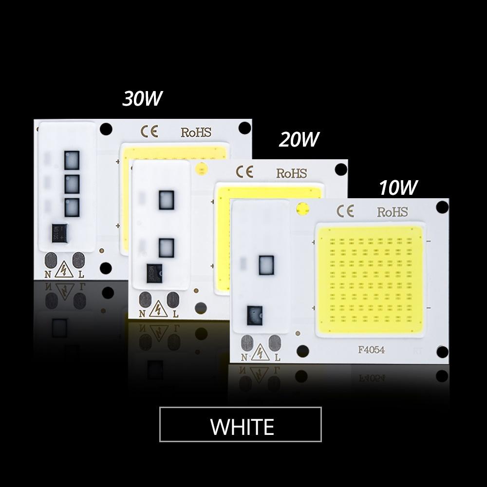 2 Pezzi Lampada LED Chip COB 220V 10W 20W 30W 50W Smart IC Non Necessita Driver Lampadina LED 3W 5W 7W 9W per Illuminazione Proiettore