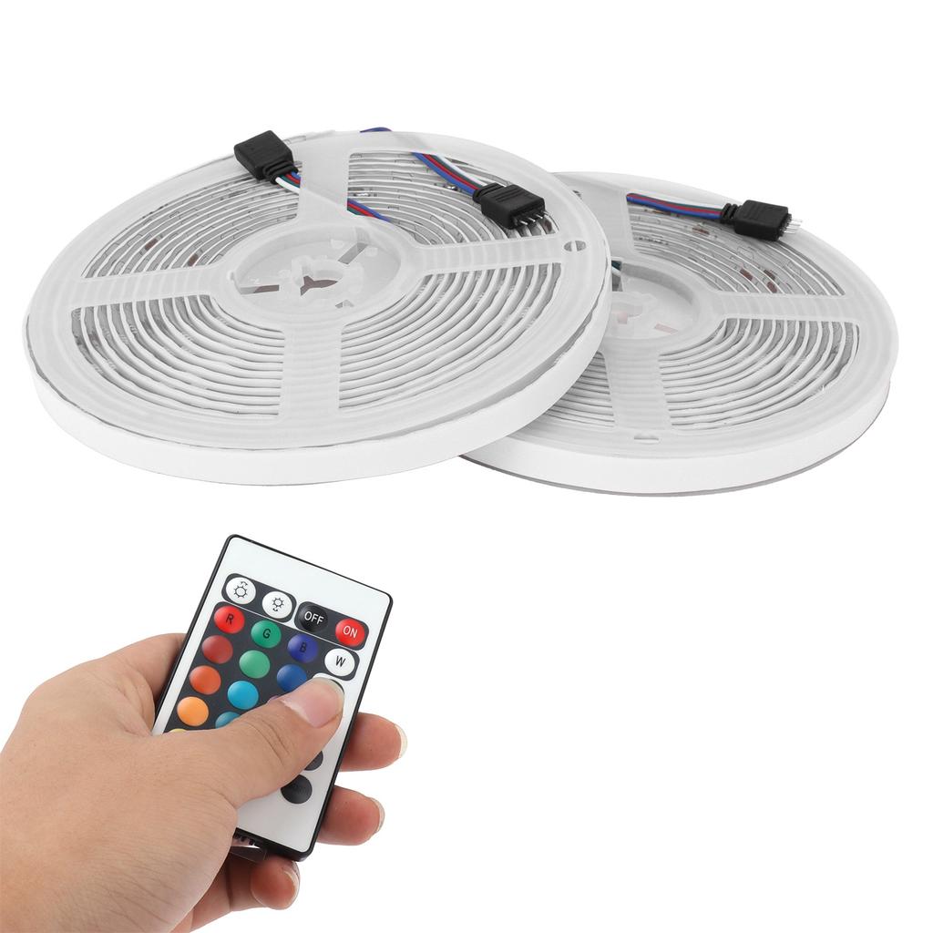 5050 300LED RGB Strip Lights IP65 12V Dimmable Color Changing Lamp Remote Control