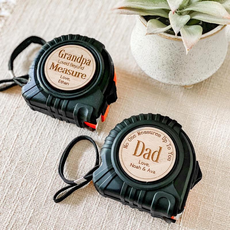 Tape Measure for Fathers Day Custom Engraved Measuring Tape Dad Grandpa Men Gift 10ft Retractable Tape Measure Tool