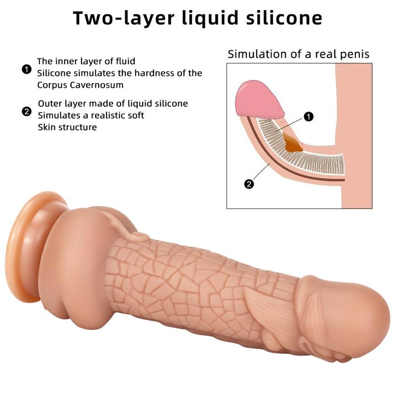 Anal Plug Female Soft and Shaped Stimulating Anal Dilatation Anal Silicone Penis Simulation Fake Penis Masturbation Device