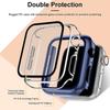 Tempered Glass+cover For Apple Watch Accessories 45mm 41mm 44mm 40mm 42mm Screen Protector serie 9 4 5 6 SE 7 8 Apple watch Case