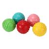 Dog Rubber Ball Toy Interactive Squeaky Chew Toy Textured Teeth Cleaning Toy Fetch Ball for Small Medium Large Dogs Training
