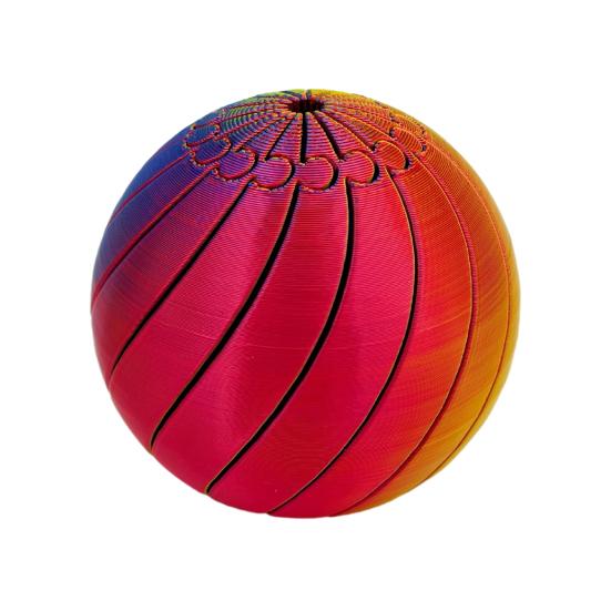 

3D Printed Fidget Ball Toy Sensory Spinner Gear Sphere Fidget Toy with Liquid Flow Effect Twistable Desk Toy for Office Home Anxiety Stress Relief