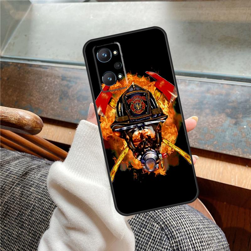 Firefighter Heroes Fireman Case For Realme 11 12 13 14 Pro Plus C53 C55 C51 C25 C63 C61 C65 C67 C71 C75 GT6 GT7 15 Pro