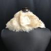 England Made Sheepskin Fur Tippet Muffler 76cm Width 6-9cm Beige Clip Type(USED)