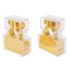 Pair Car Battery Terminal Connector Top Post Negative Positive Zinc Alloy Oxidation ResistantGold
